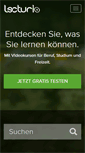 Mobile Screenshot of lecturio.de