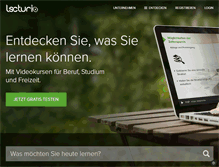 Tablet Screenshot of lecturio.de